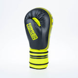 Fighter Boxhandschuhe Basic Stripe – neongelb/schwarz