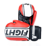 Fighter Boxhandschuhe Basic Stripe – rot