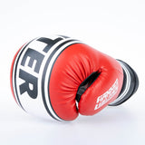 Fighter Boxhandschuhe Basic Stripe – rot