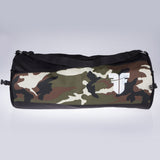 Fighter Roll-Sporttasche – schwarz/Camouflage, FSB-06