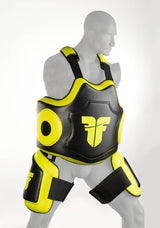 Fighter Oberschenkelpolster – schwarz/gelb, FTHP-001BNY