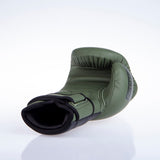 Fighter Boxhandschuhe Sparring – matt khaki/schwarz, FBG-002KB