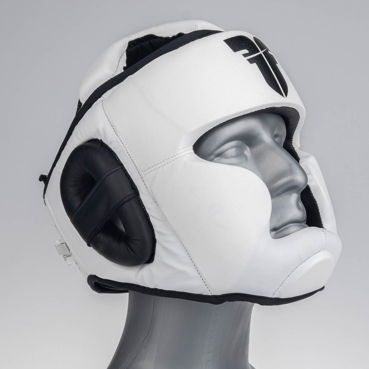 Fighter Kopfschutz Sparring – weiß/schwarz, JE1421PUWHT