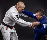 Fighter BJJ Kimono Reisstroh – blau, BJJBLU-07