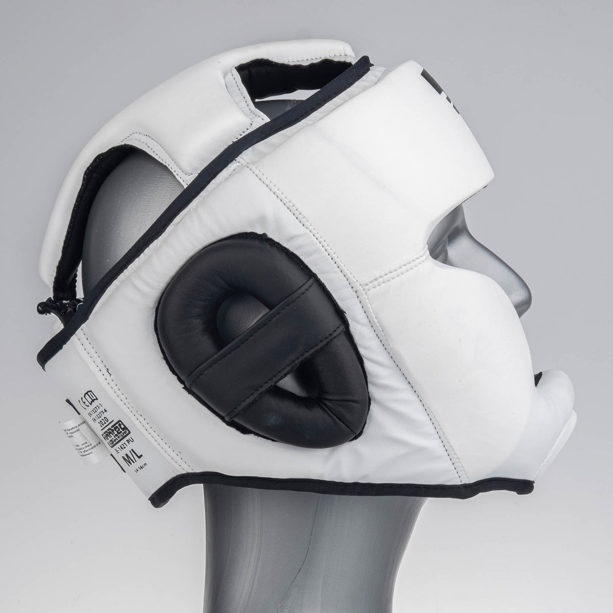 Fighter Kopfschutz Sparring – weiß/schwarz, JE1421PUWHT