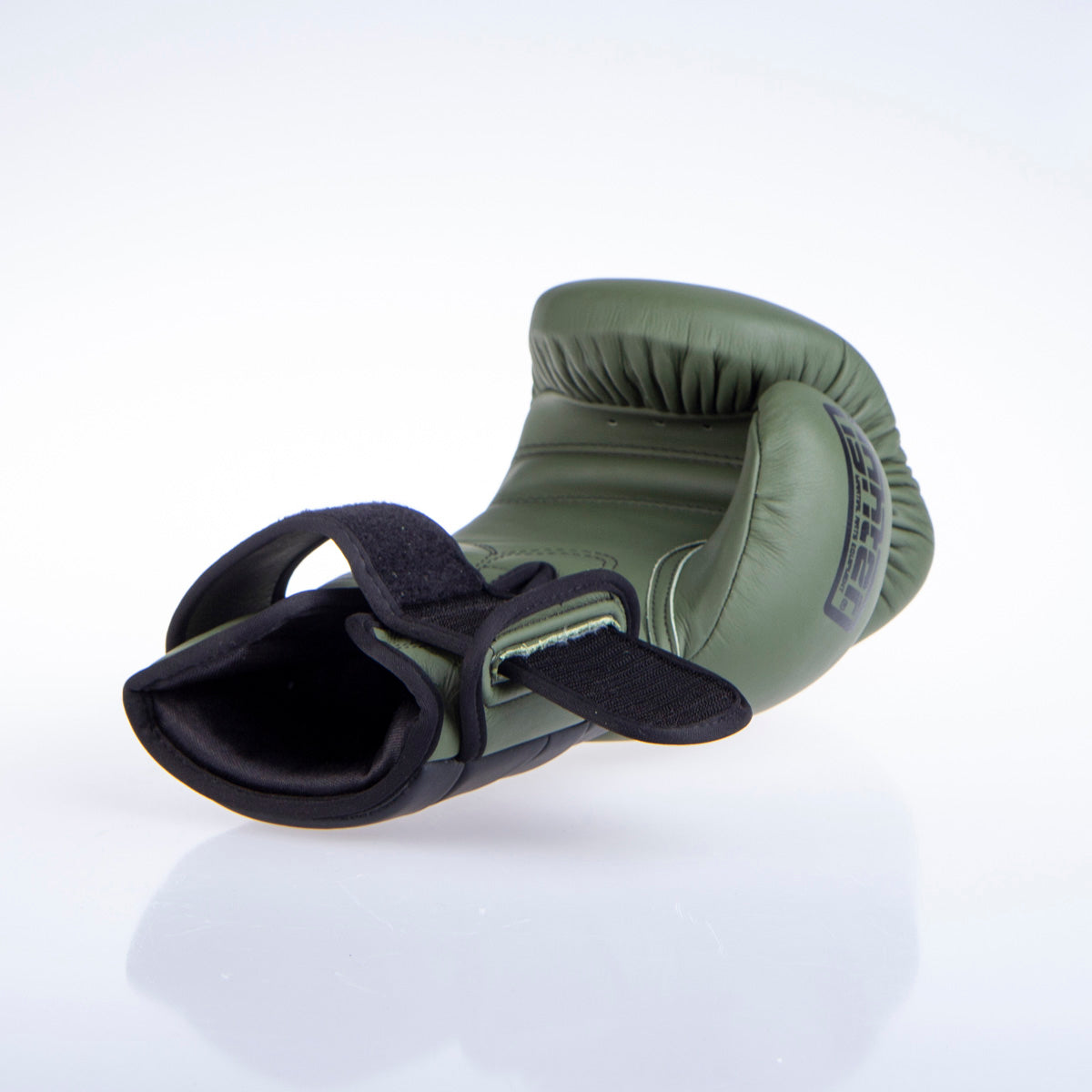 Fighter Boxhandschuhe Sparring – matt khaki/schwarz, FBG-002KB