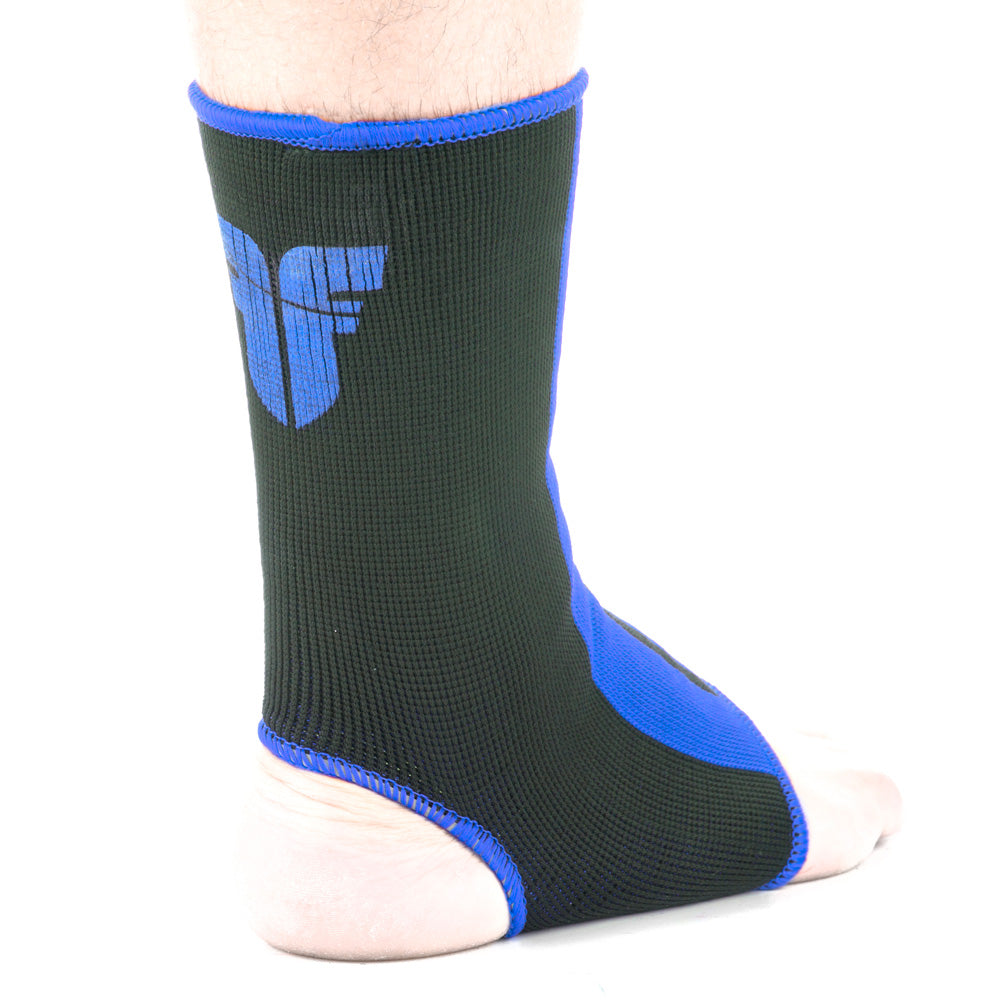Fighter Knöchelbandage – schwarz/blau, FAS-06