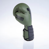 Fighter Boxhandschuhe Sparring – matt khaki/schwarz, FBG-002KB