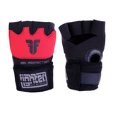 Fighter Strap Gel Hand-Wraps – schwarz/rot, FGW-001BR