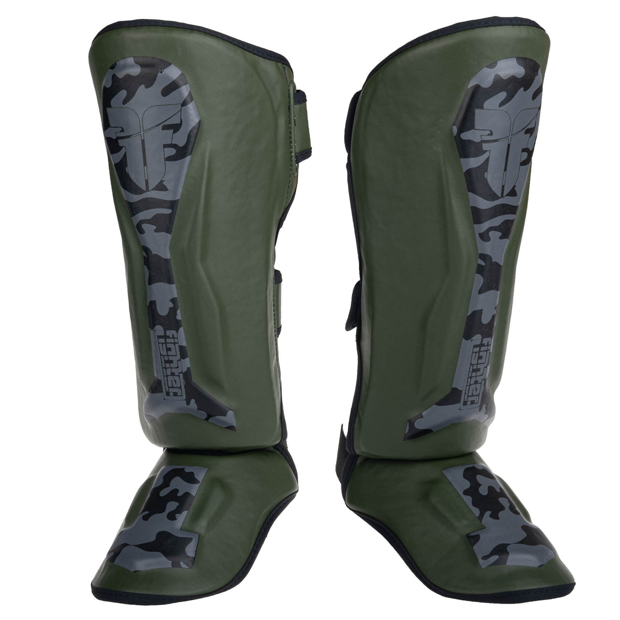 Fighter Schienbeinschoner Thai Ergo – khaki/camo, FSG-004KBC