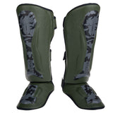 Fighter Schienbeinschoner Thai Ergo – khaki/camo, FSG-004KBC