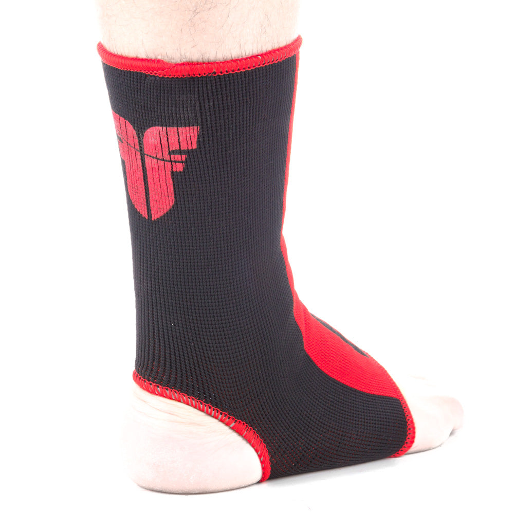 Fighter Knöchelbandage – schwarz/rot, FAS-04