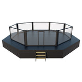 MMA-Wettkampfkäfig 7 x 7 m + Gehweg 1 m – schwarz, 7V1002DCH