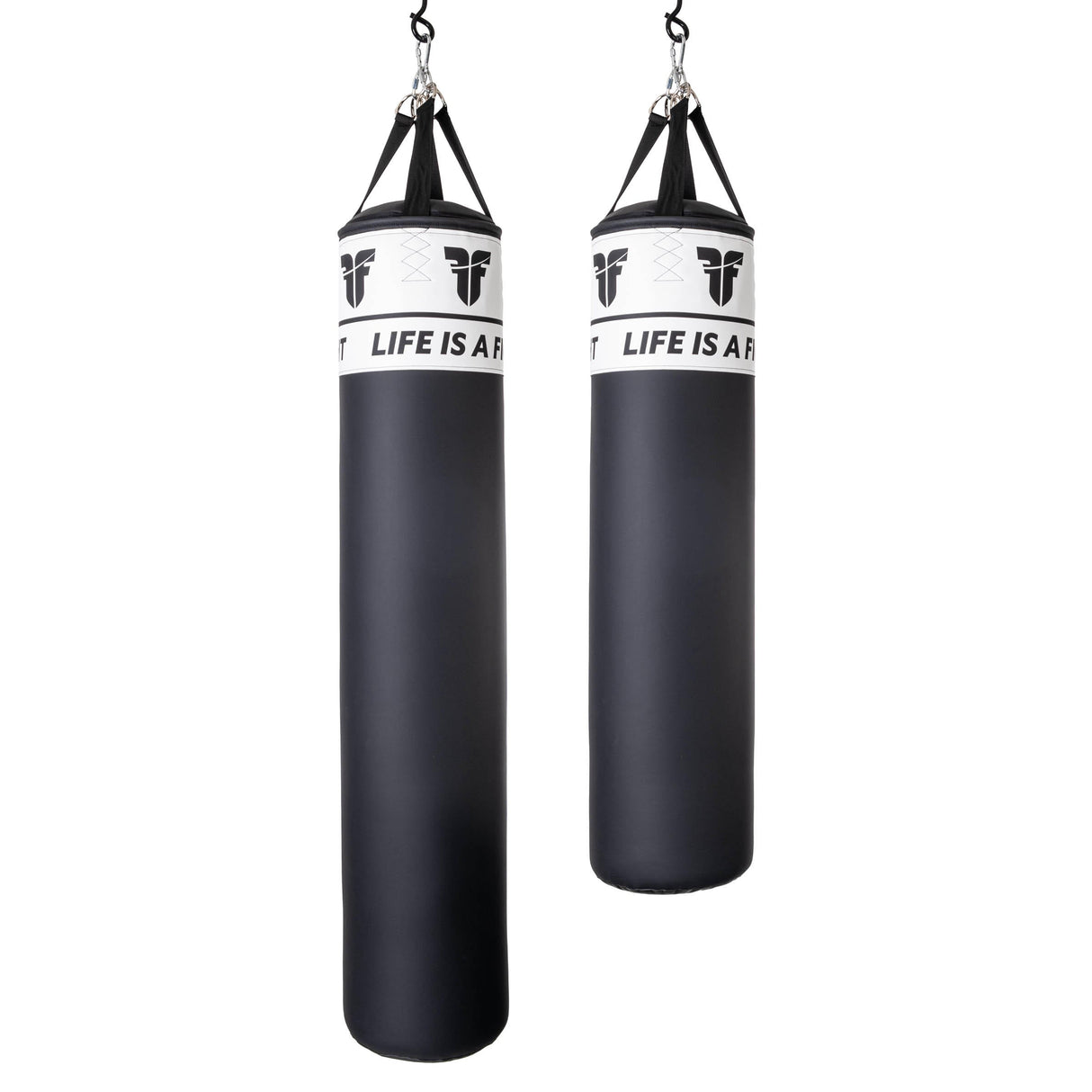 Fighter Boxsack Fitness 120 und 150 cm, schwarz/weiß