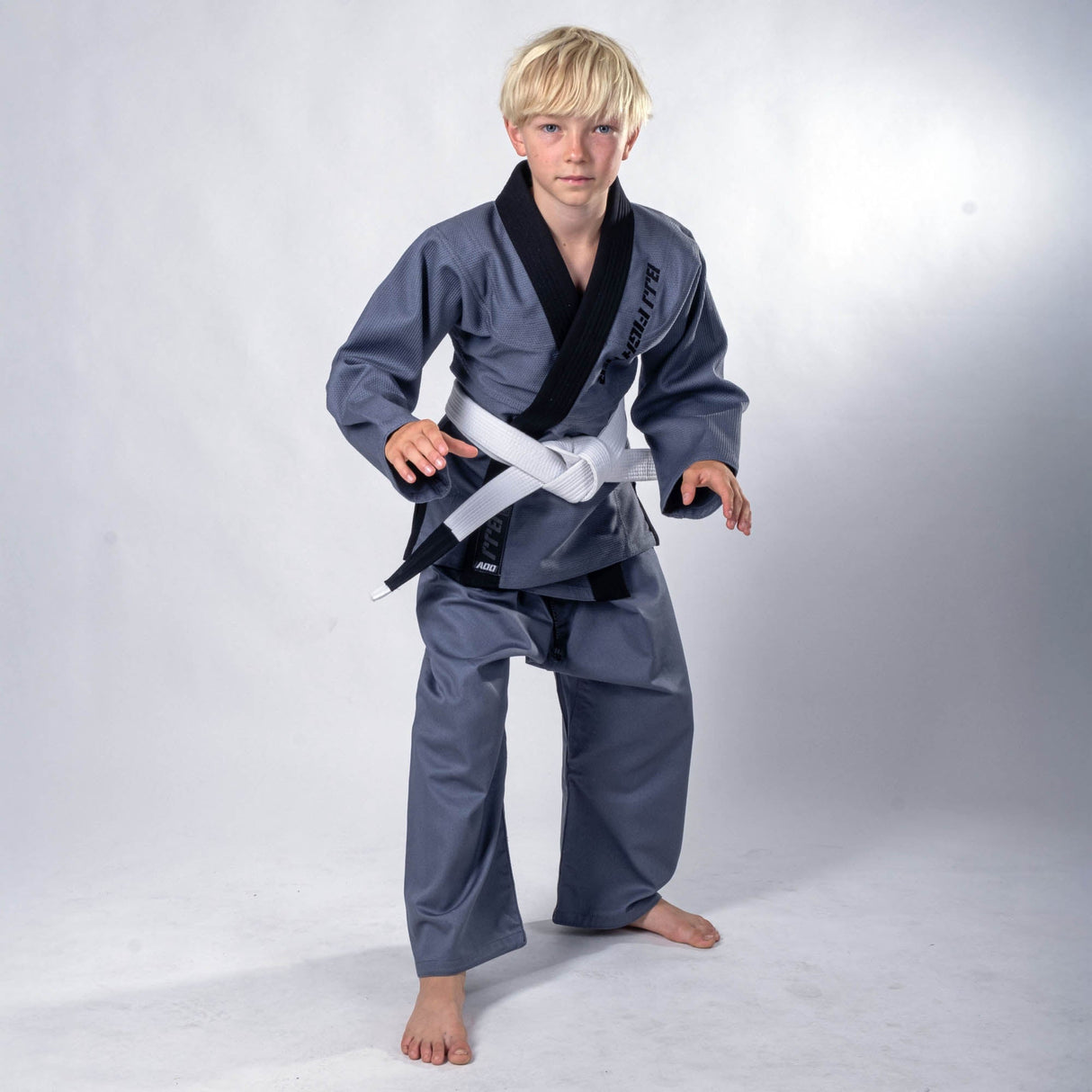 Fighter BJJ-Anzug – grau, BJJU-0902