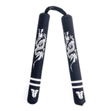 Fighter Soft Nunchaku – Drache – schwarz/weiß