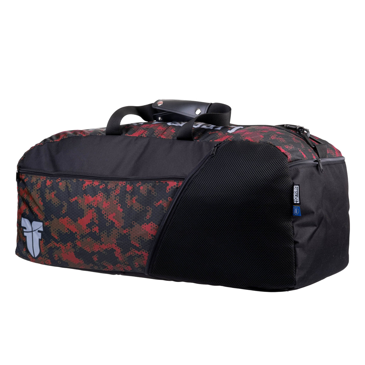 Fighter Sporttasche/Rucksack – rot mit Wabenmuster