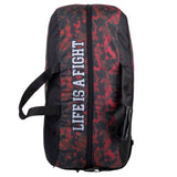 Fighter Sporttasche/Rucksack – rot mit Wabenmuster
