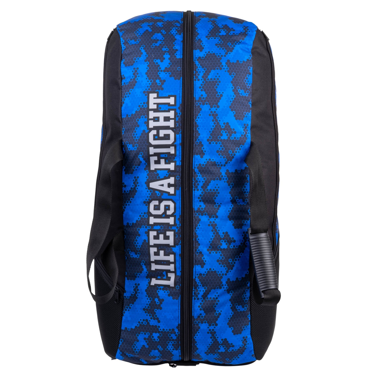 Fighter Sporttasche/Rucksack – blau mit Wabenmuster