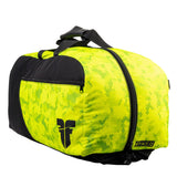 Fighter Sporttasche/Rucksack – neongelb mit Wabenmuster
