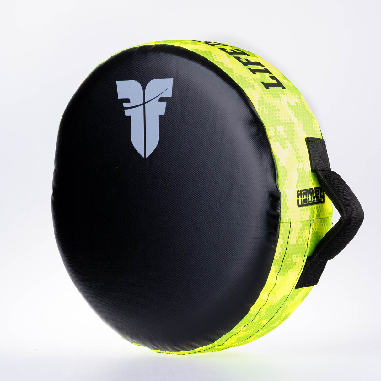 Fighter Round Shield – Life Is A Fight – Neon Camo, FKSH-38