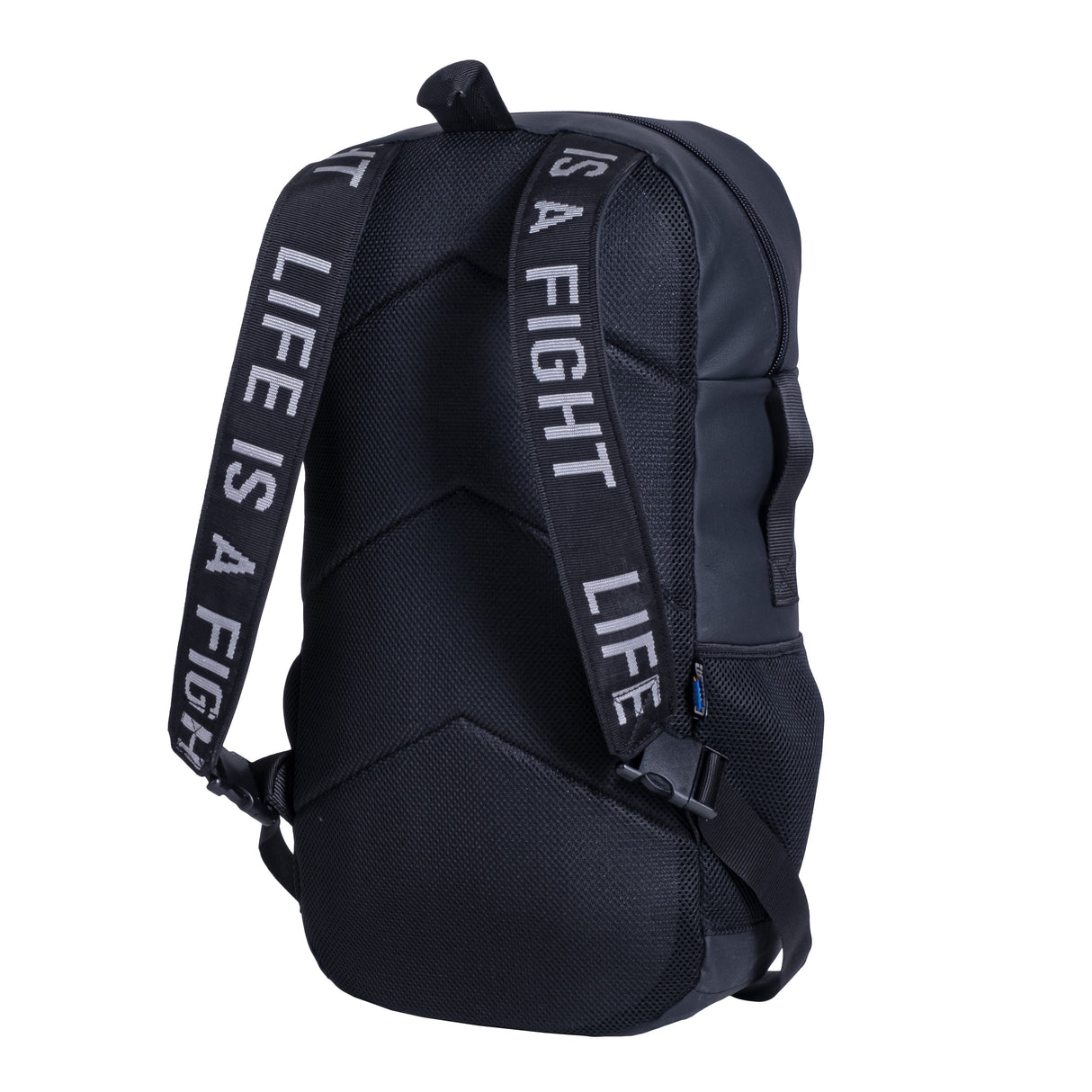 Fighter Performance Rucksack – schwarz/gold, Kunstleder