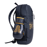 Fighter Performance Rucksack – schwarz/gold, Kunstleder