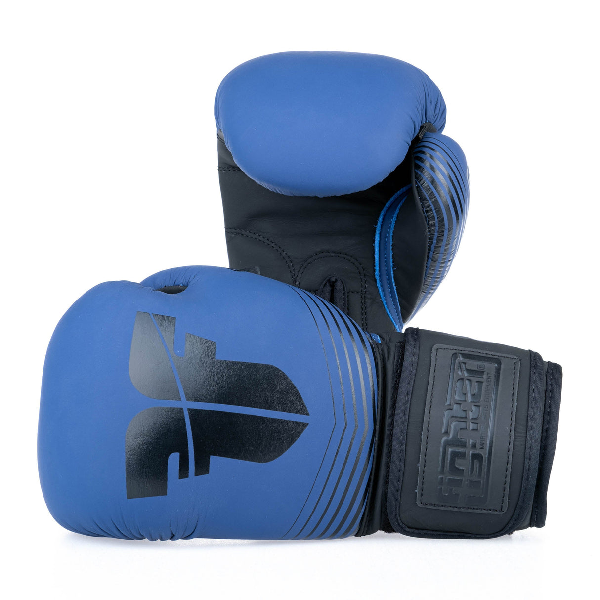 Fighter Boxhandschuhe SPLIT Stripes – blau/schwarz