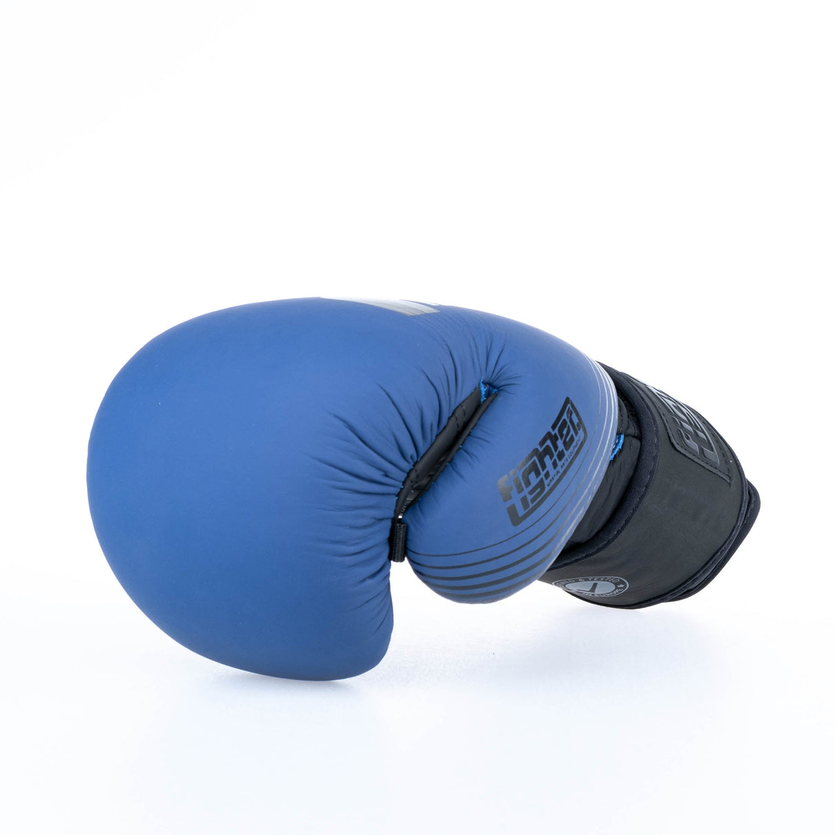 Fighter Boxhandschuhe SPLIT Stripes – blau/schwarz
