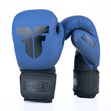 Fighter Boxhandschuhe SPLIT Stripes – blau/schwarz