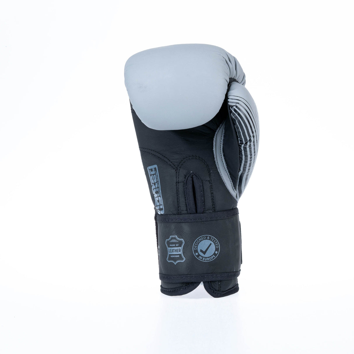 Fighter Boxhandschuhe SPLIT Stripes – grau/schwarz