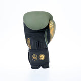 Fighter Boxhandschuhe SPLIT Stripes – Khaki/Gold