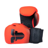 Fighter Boxhandschuhe SPLIT Stripes – rot/schwarz