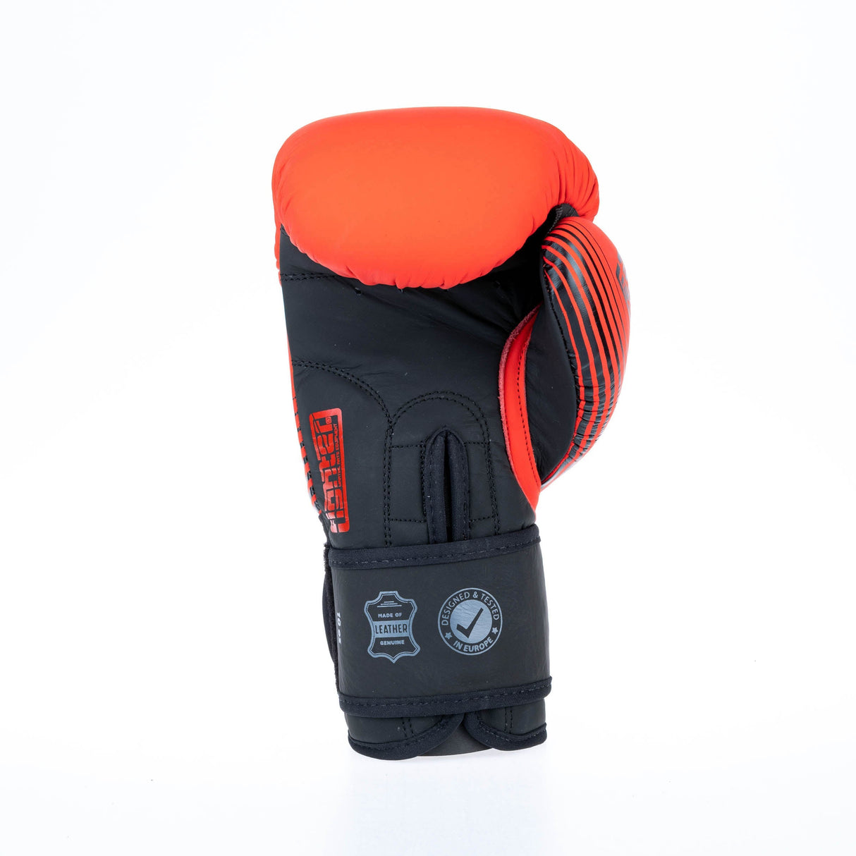 Fighter Boxhandschuhe SPLIT Stripes – rot/schwarz