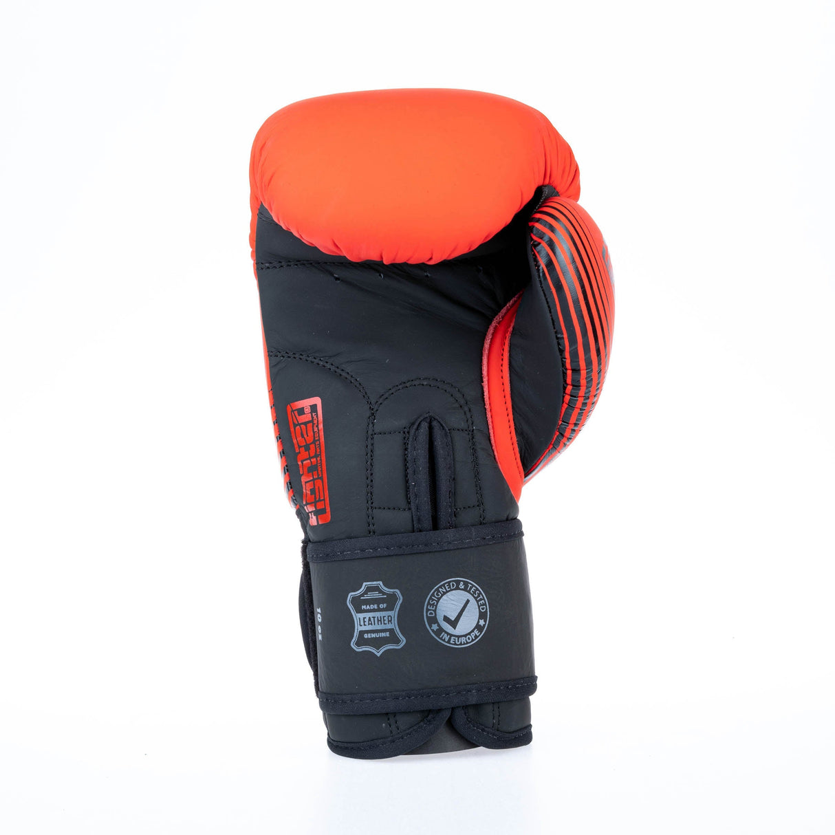 Fighter Boxhandschuhe SPLIT Stripes – rot/schwarz