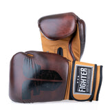 Fighter Boxhandschuhe Retro – braun