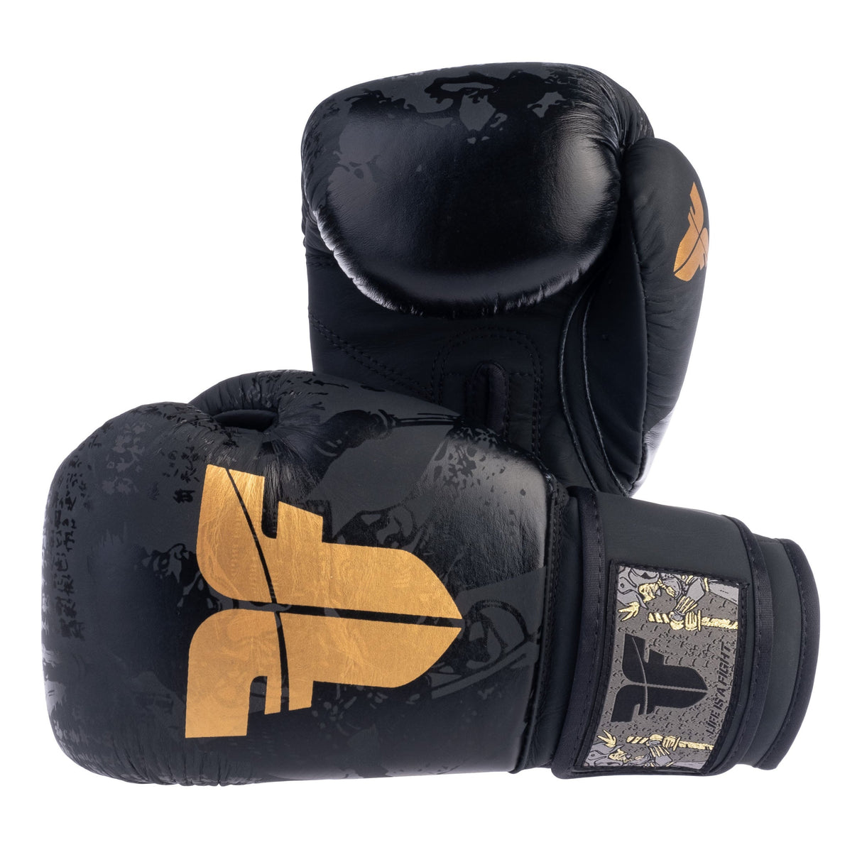 Fighter Samurai Boxhandschuhe – schwarz/gold, FBG-006-SBK