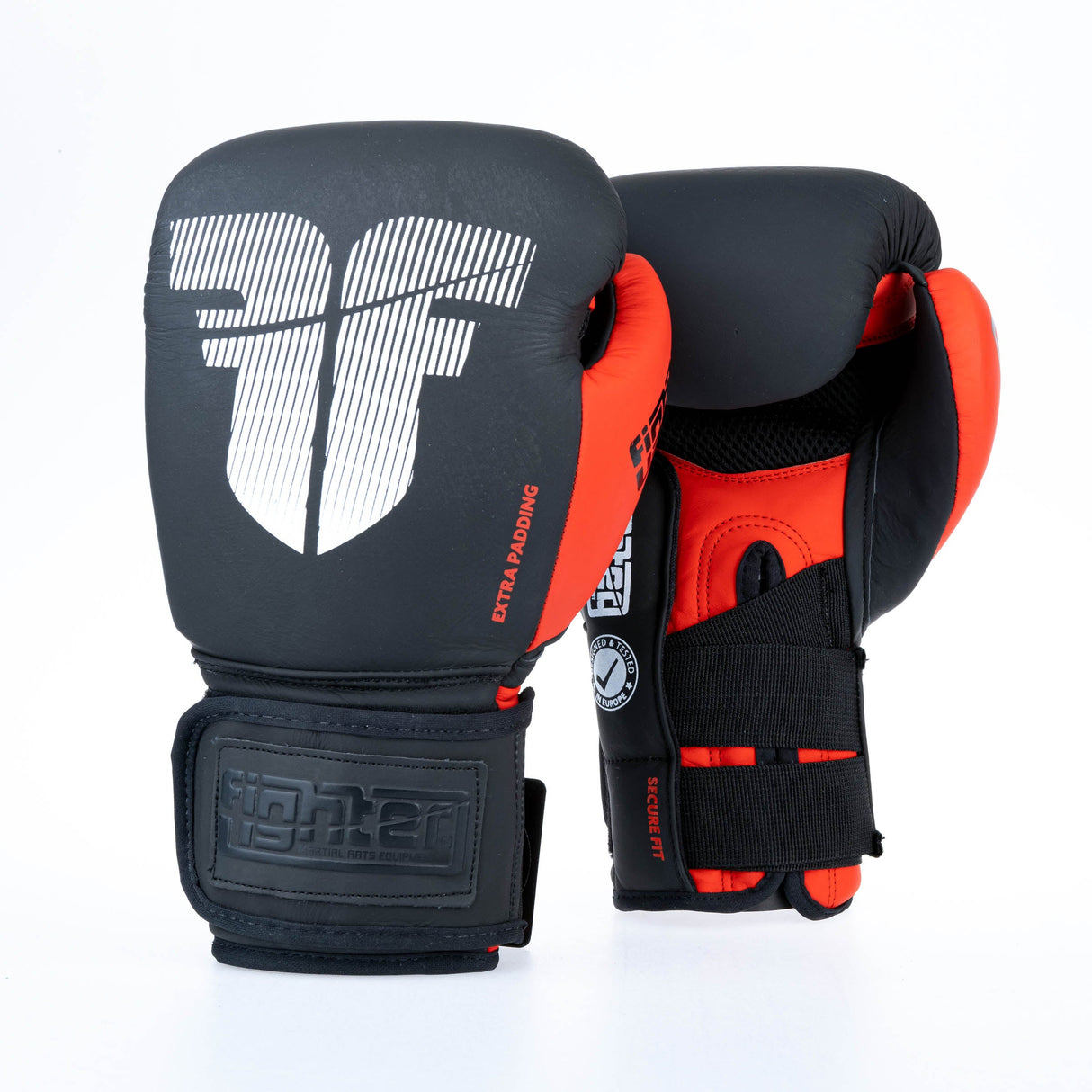 Fighter Boxhandschuhe Secure Fit – schwarz/rot