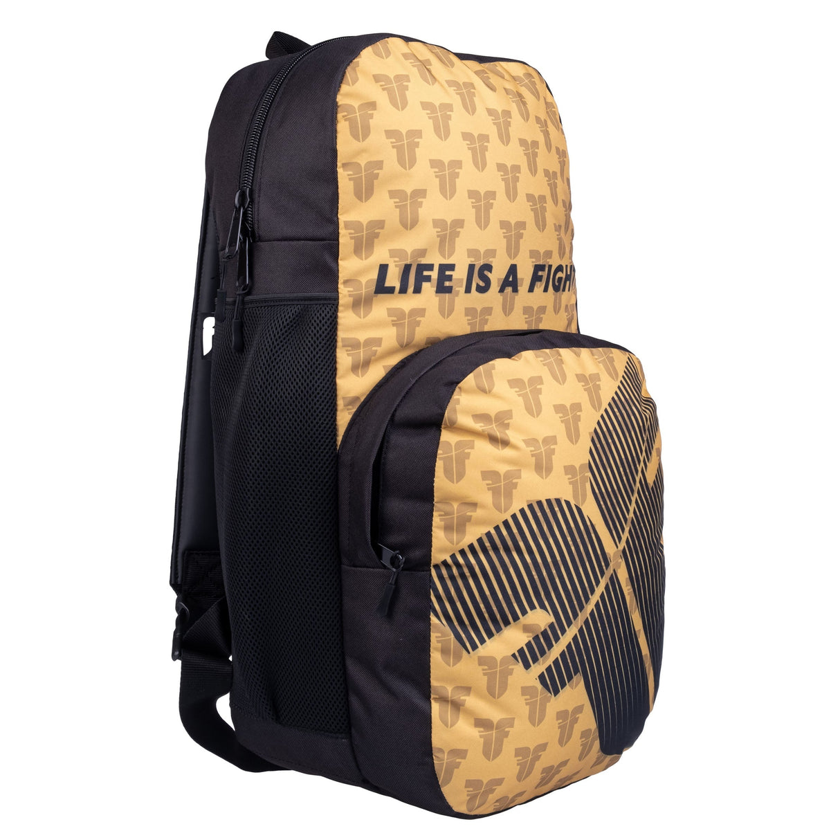 Fighter Rucksack M – goldenes Logo, FBG-25-LG-GD