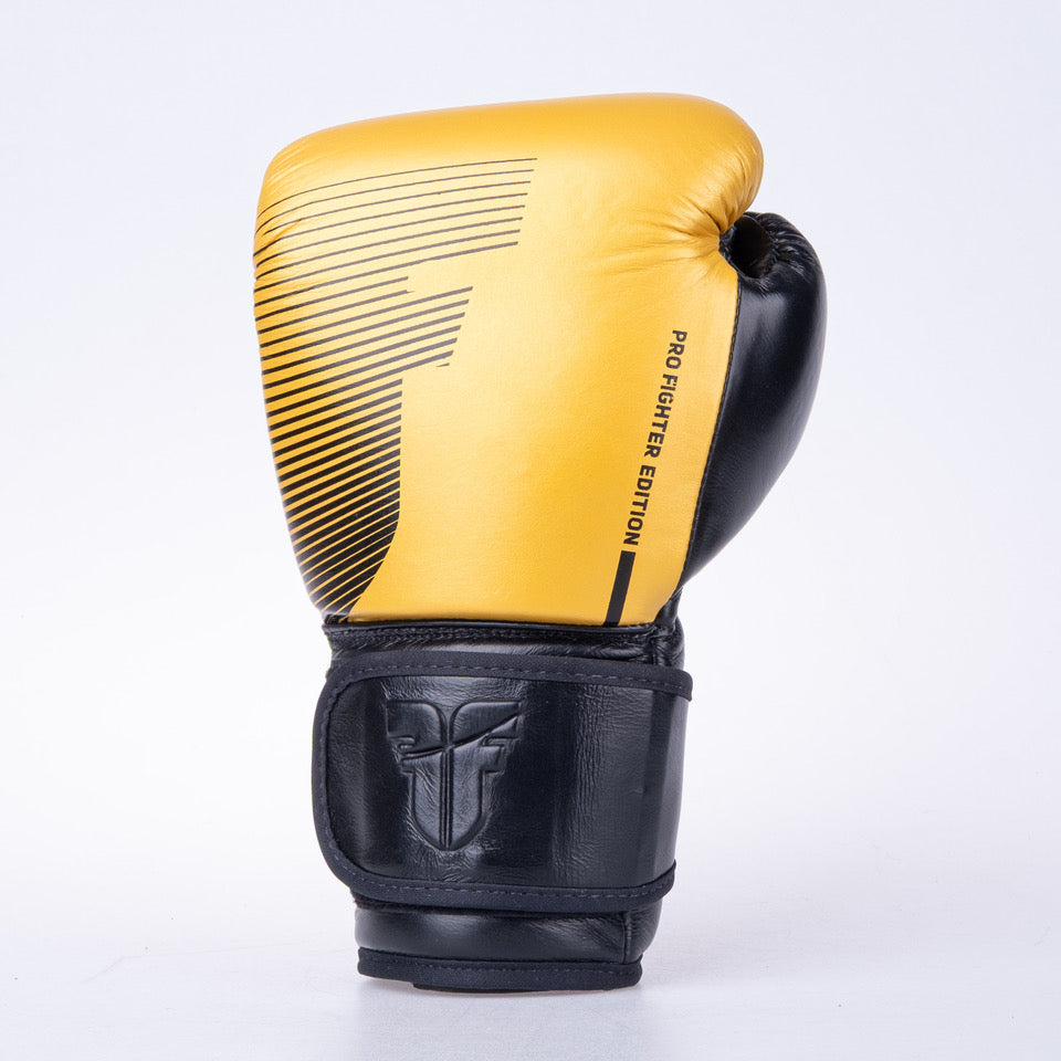 Fighter Pro Boxhandschuhe – gold/schwarz, FBG-PRO-005