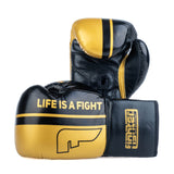 Fighter Boxhandschuhe Competition – schwarz/gold, FBGF-002GL
