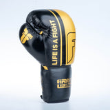 Fighter Boxhandschuhe Competition – schwarz/gold, FBGF-002GL