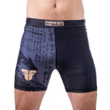 Fighter MMA Compression Shorts Samurai – schwarz/gold, FCSM-01-SAM