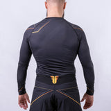 Fighter Rashguard Lines Gold – schwarz/gold, FRSG-LNG