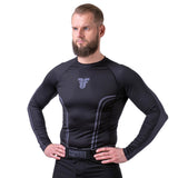 Fighter Rashguard Lines – schwarz, FRSG-LN