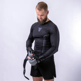 Fighter Rashguard Lines – schwarz, FRSG-LN