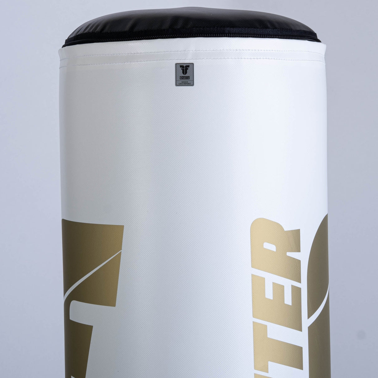 Fighter Freistehender Boxsack Classic – weiß/gold