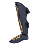 Fighter Thai Ergo Schienbeinschoner – schwarz/gold, FSG-004-TRP-0212