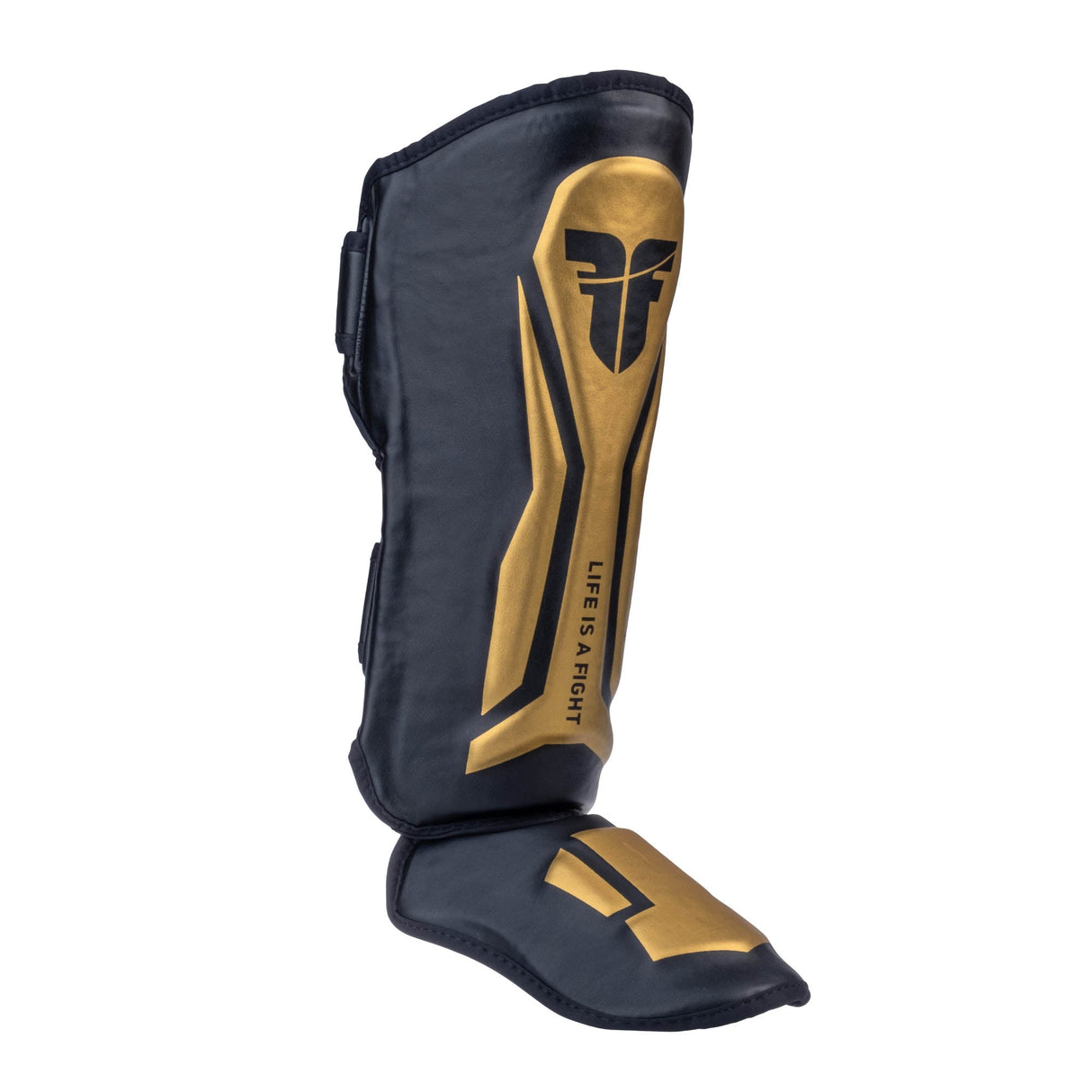 Fighter Thai Ergo Schienbeinschoner – schwarz/gold, FSG-004-TRP-0212