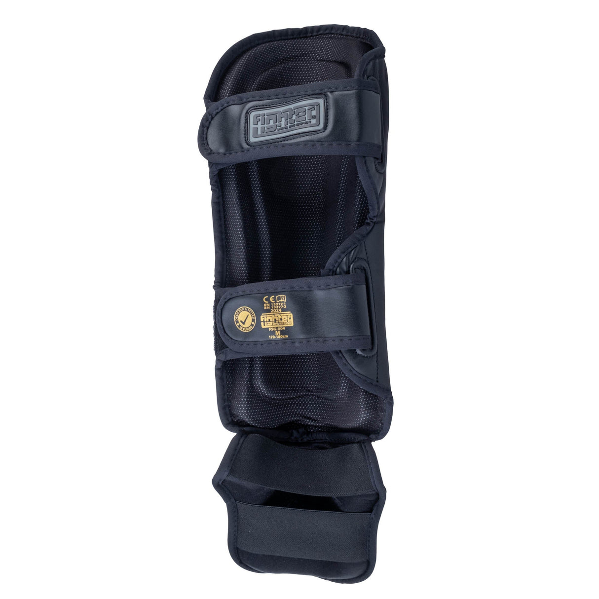 Fighter Thai Ergo Schienbeinschoner – schwarz/gold, FSG-004-TRP-0212